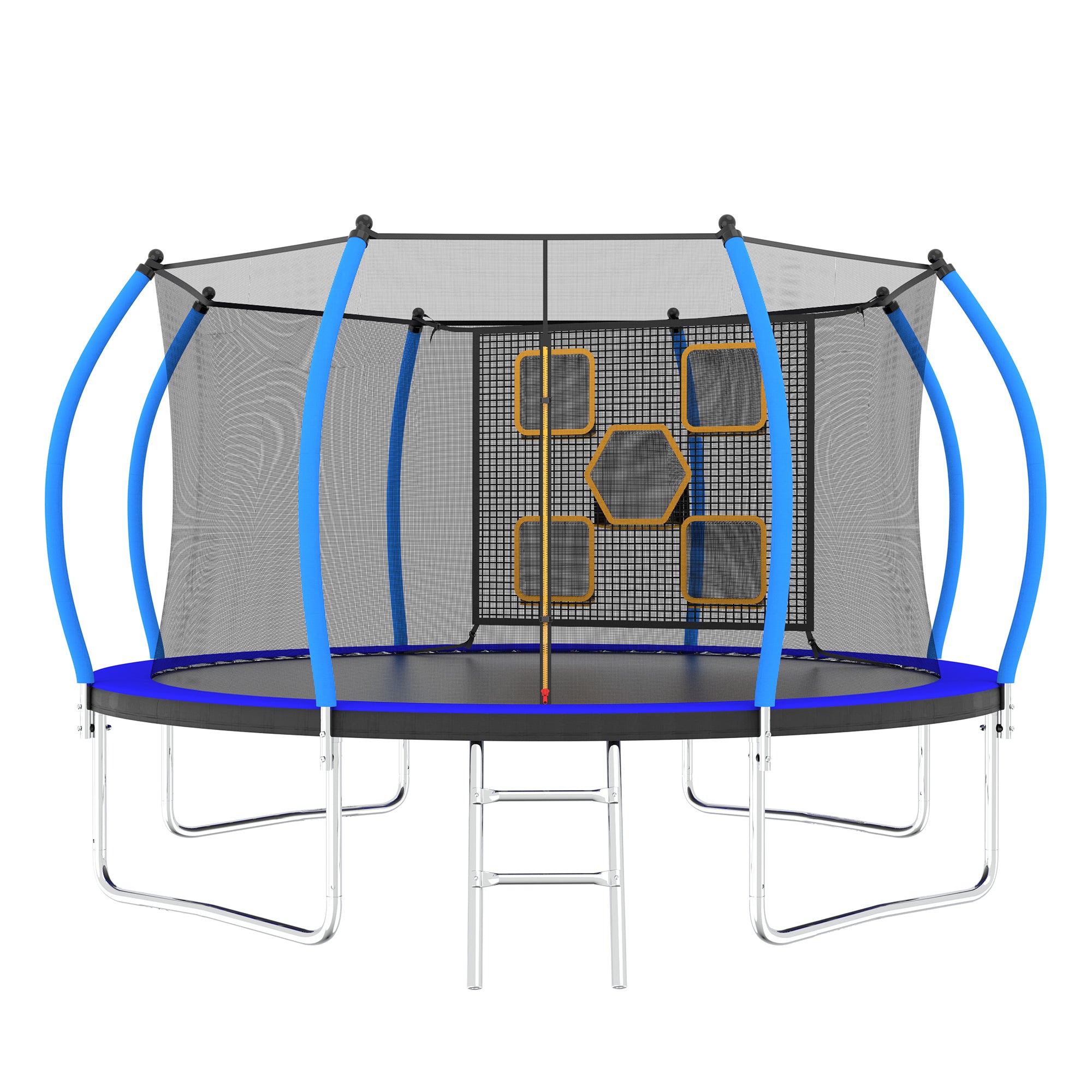 12FT Trampoline with Safety Enclosure & Ladder - ASTM Approved Outdoor Trampoline for Kids, Backyard Fun & Exercise | Perfect for Family Recreation & Outdoor Play