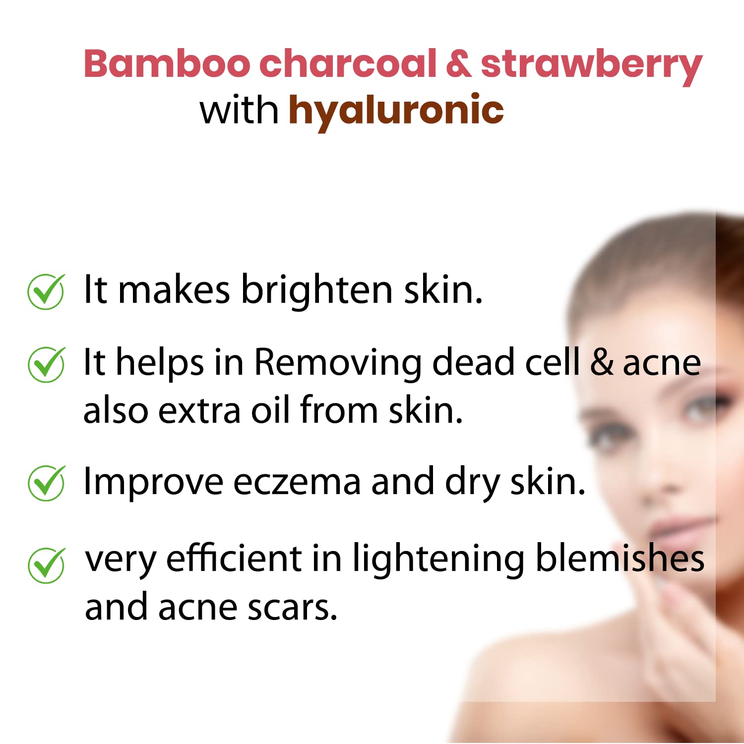 Saffron Naturals Bamboo Charcoal & Strawberry Facial Sheet Mask Set - Brightening & Anti-Aging Treatment for Glowing Skin, 3 Pack (25g Each) | Perfect for Spa Night, Self-Care Routine & Travel Skincare