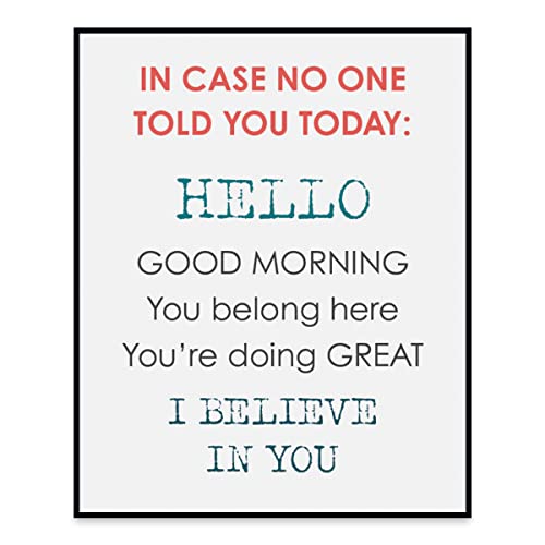 Inspirational Wall Art Prints - Motivational Quotes for Office & Home Decor - Good Times Art, Positive Sayings, Uplifting Wall Decor for Living Room, Bedroom & Workspace