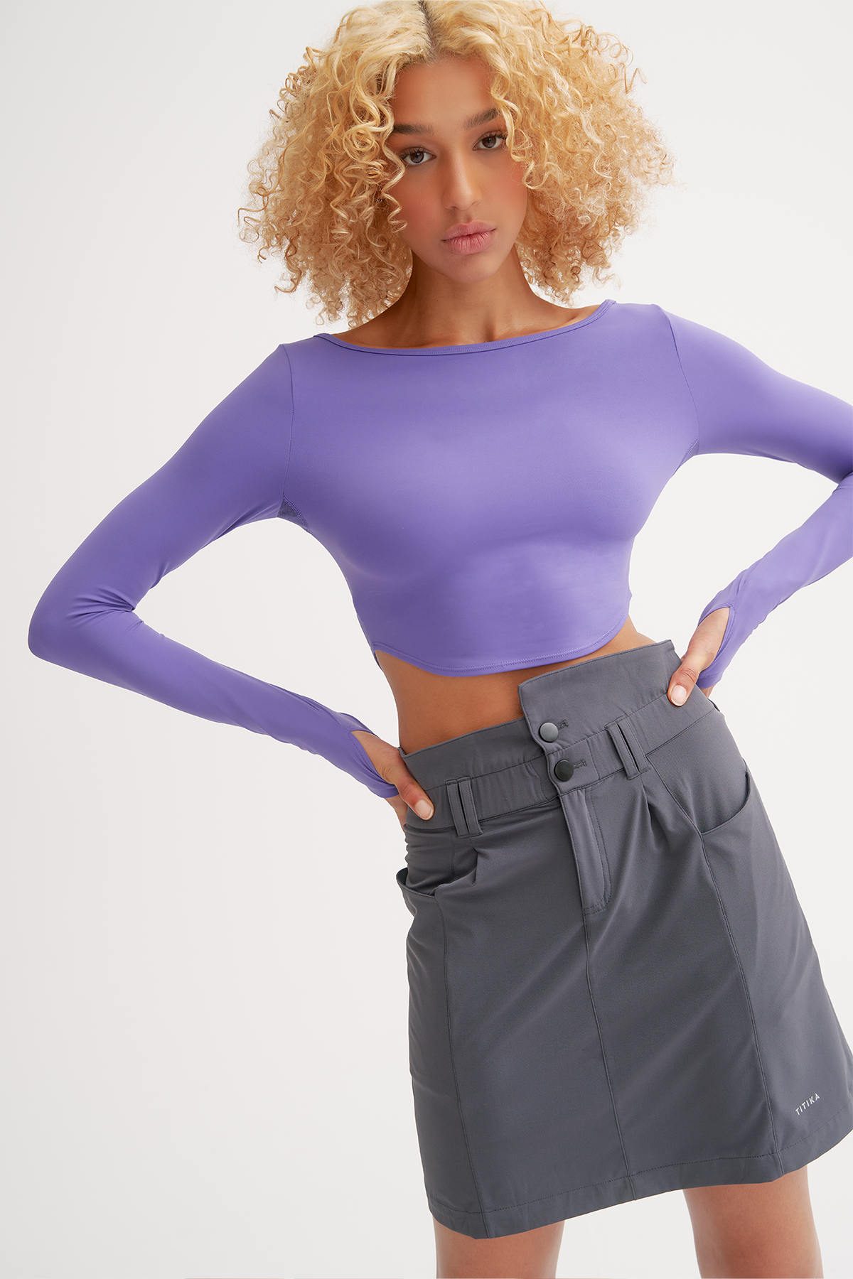 Danielle Rounded Long Sleeve Blouse for Women - Elegant Office Wear & Casual Outfit - Perfect for Business Meetings, Dates, and Everyday Style