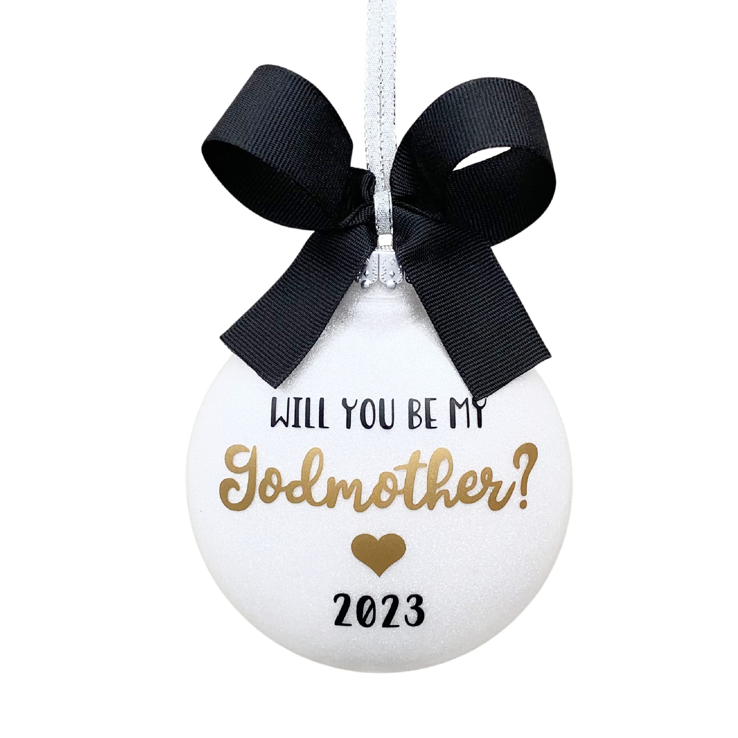 Will You Be My Godmother Ornament - Unique Godmother Proposal Gift - Personalized Keepsake for Christening, Baptism & Special Occasions