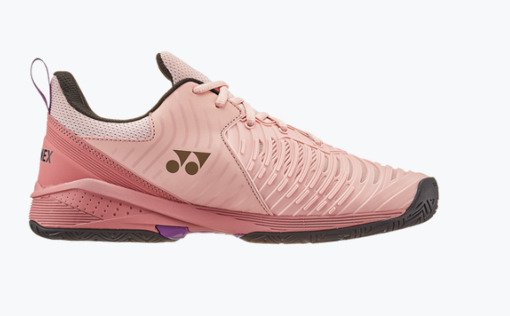 Yonex Power Cushion Sonicage 3 Women's Tennis Shoes - Pink/Beige - All Court Performance for Ladies - Perfect for Casual Play & Competitive Matches