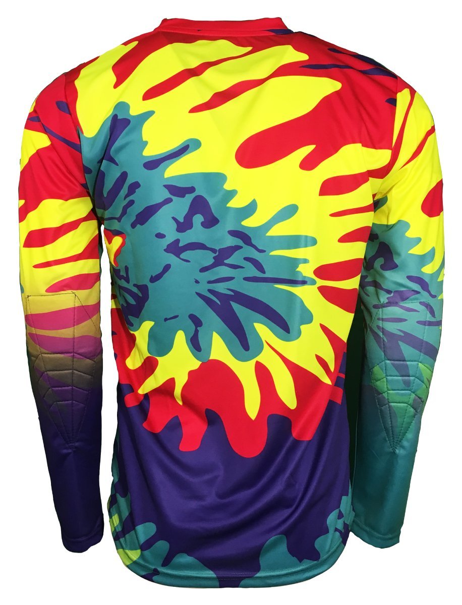 Twister II Tie Dye Goalkeeper Jersey - Vibrant Soccer Goalie Shirt for Men & Women - Perfect for Matches, Training, and Team Sports