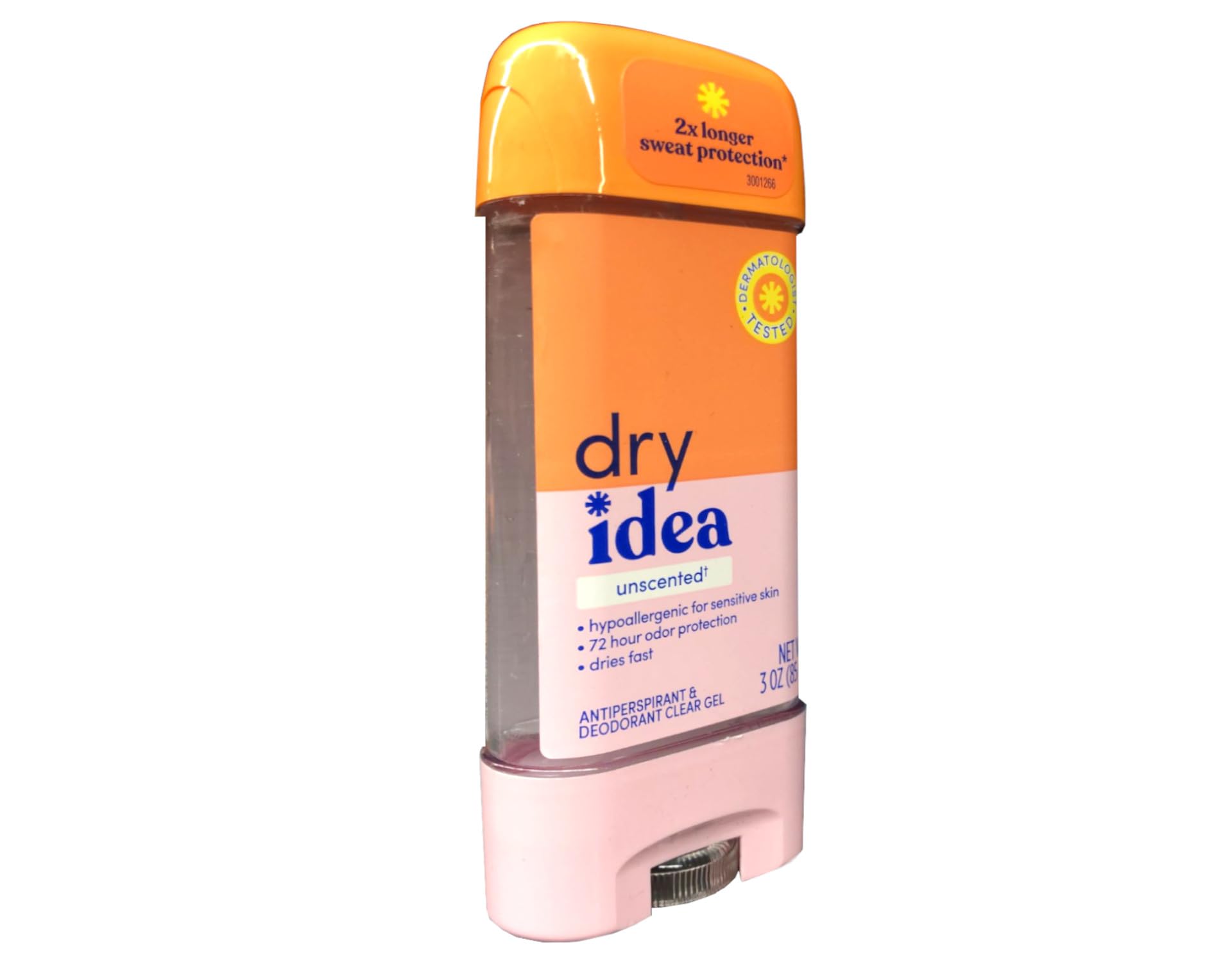 Dry Idea Advanced Dry Unscented Antiperspirant & Deodorant Clear Gel - 3 oz (Pack of 9) | 72-Hour Sweat Protection, Aluminum-Free Formula for Sensitive Skin | Perfect for Gym, Work & Daily Freshness
