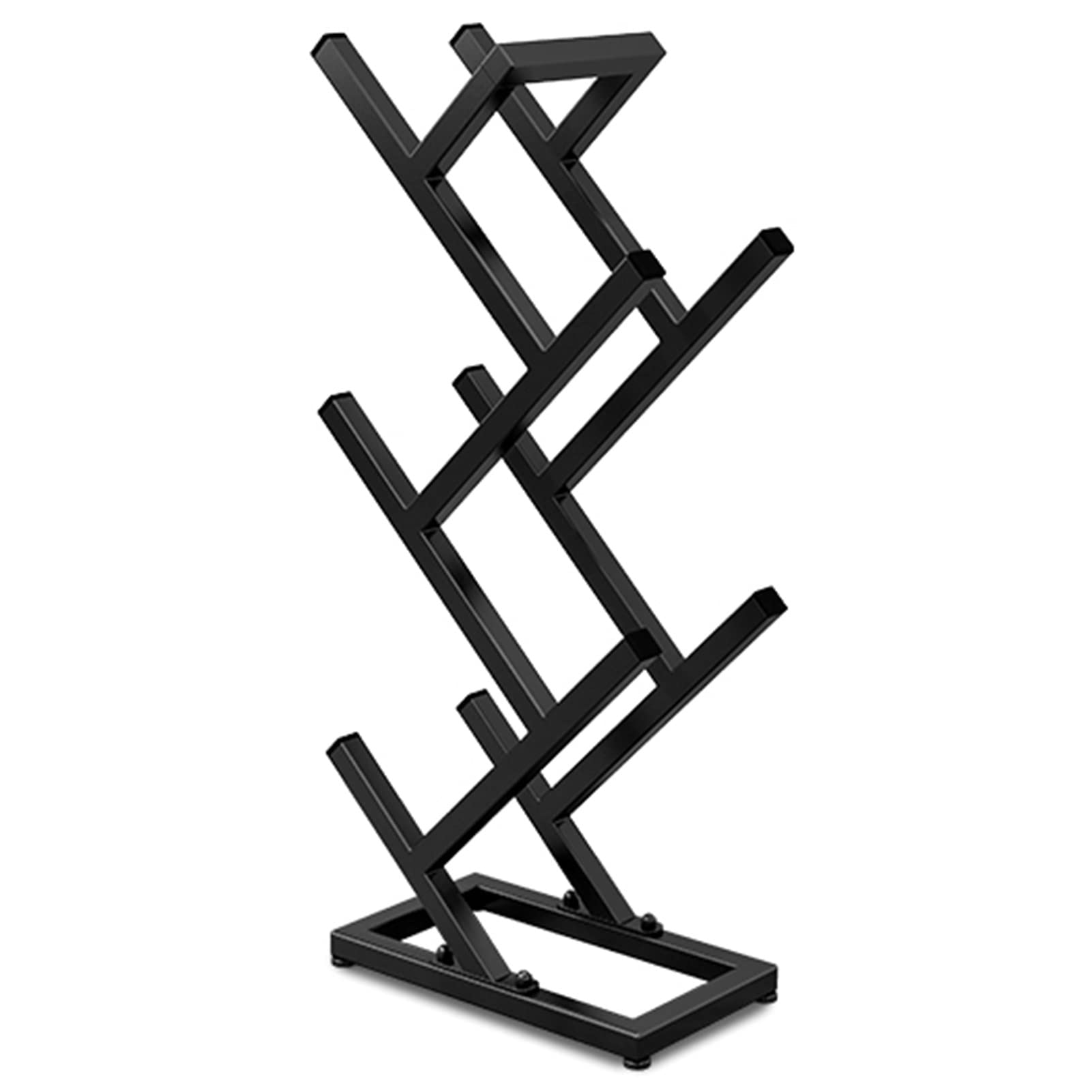 5-Tier Garage Ball Storage Rack - Vertical Basketball Football Volleyball Organizer for Kids Room | Free Standing Sports Equipment Display Stand for Bedroom, Playroom & Garage Organization