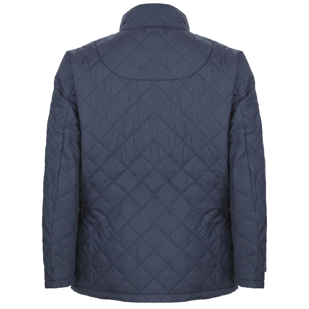 BEAUCAIRE Windsor Quilted Jacket for Women - Navy Blue Classic Puffer Coat with Stylish Diamond Stitch Design | Perfect for Fall, Winter & Outdoor Activities