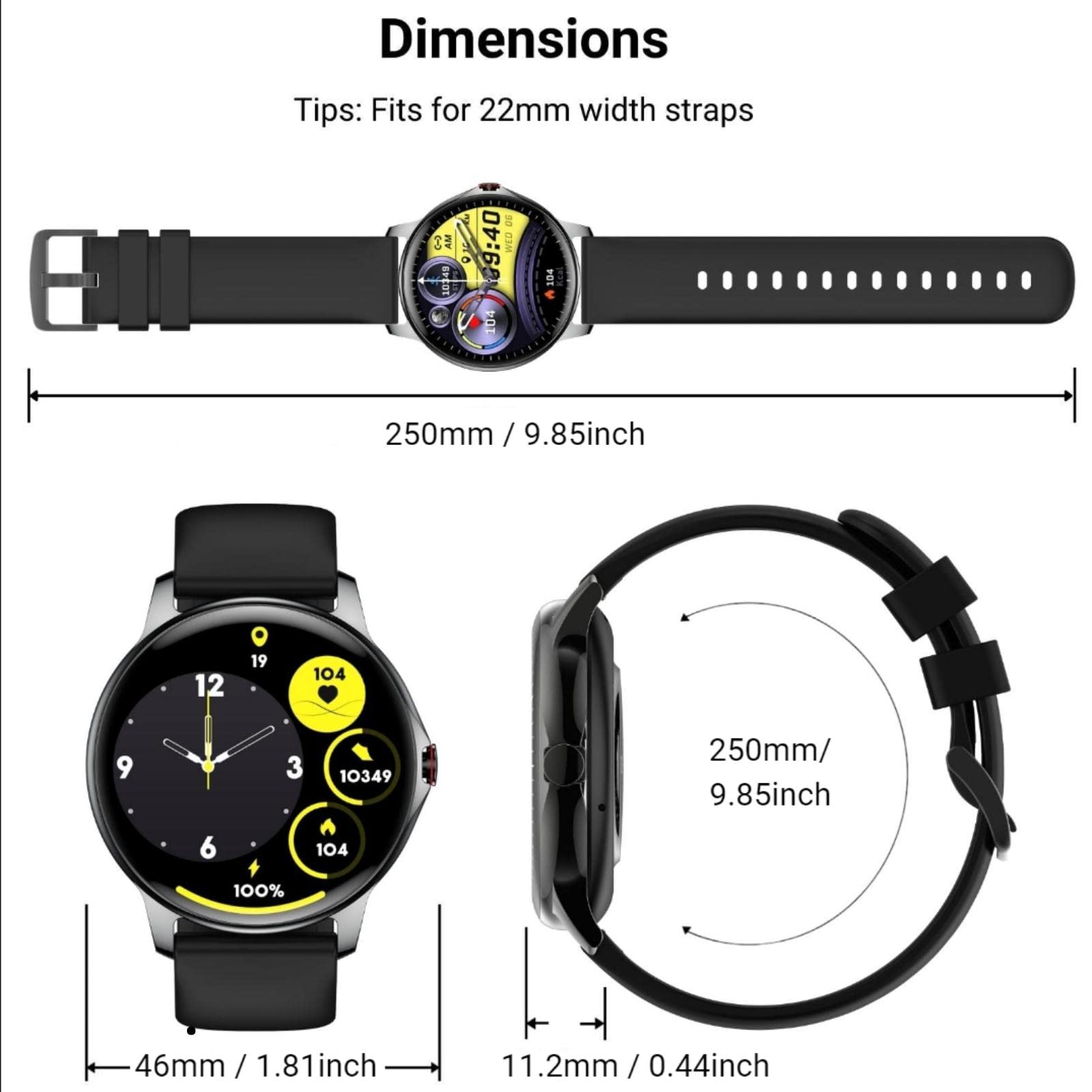 Smart Watch for Women & Men - 1.32