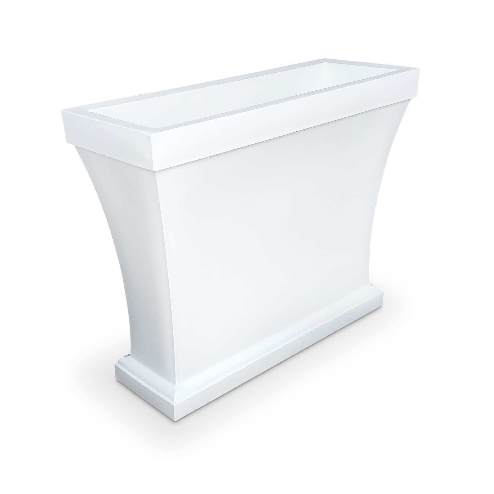 Mayne Bordeaux Trough Planter - White - 40