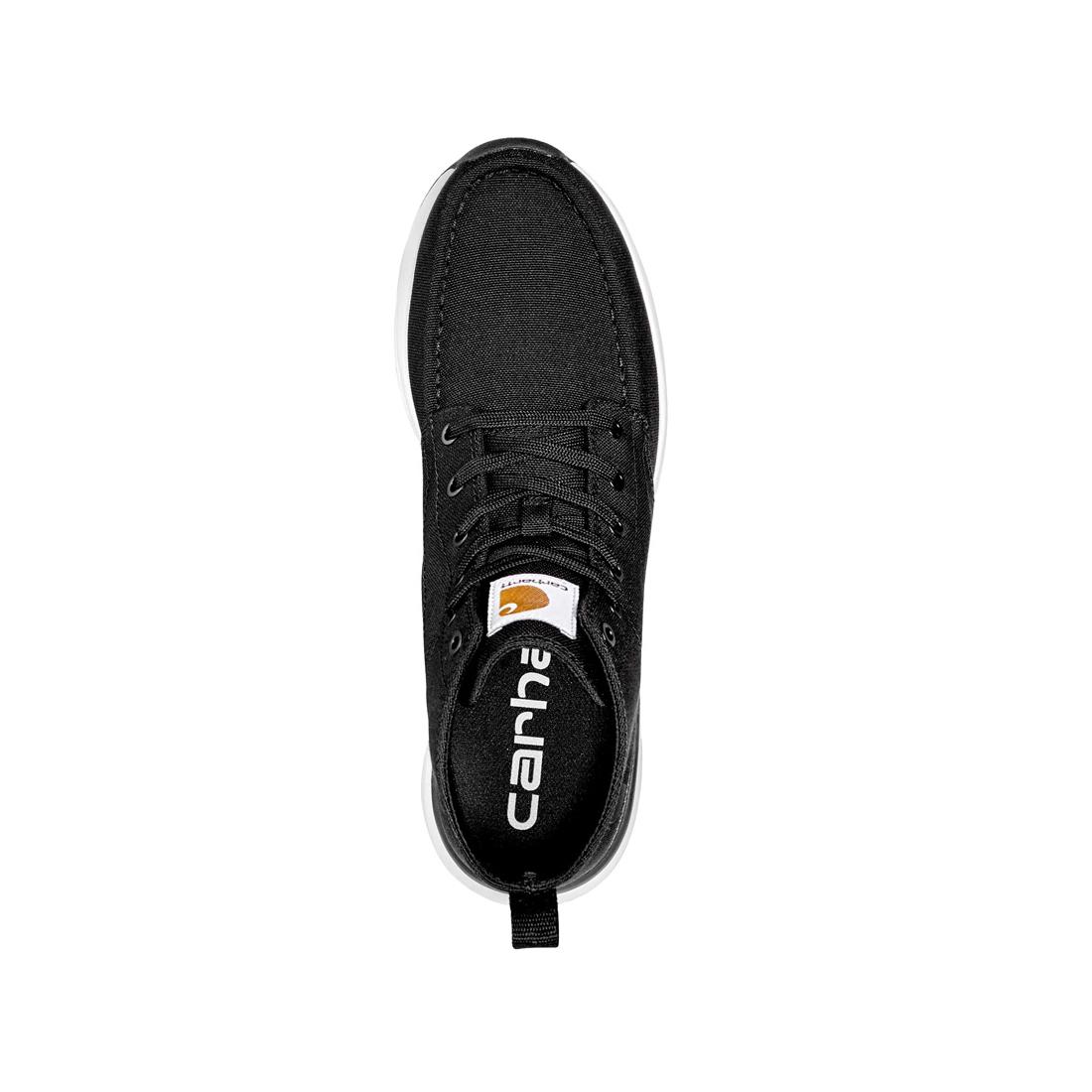 Haslett 5 Inch Soft Toe Canvas Moc Toe Chukka Boots for Men - Black Casual Shoes for Walking, Hiking & Outdoor Activities