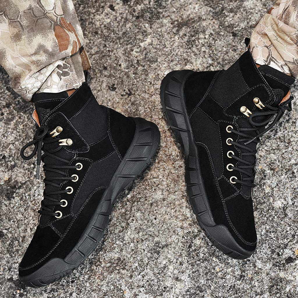Men's Tactical Boots Waterproof Military Combat Boots - Durable Army Work Shoes for Hiking, Walking & Outdoor Activities - Perfect for Autumn & Winter Adventures