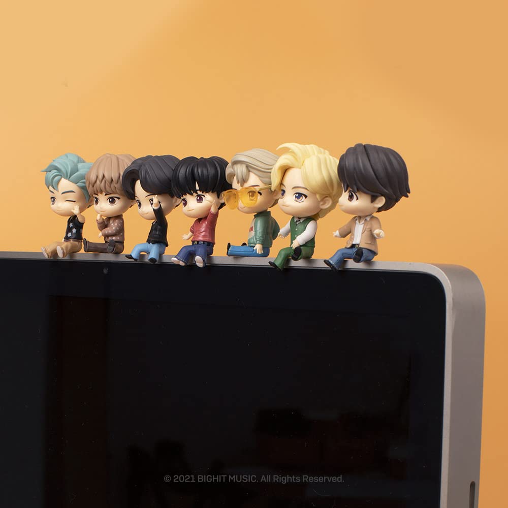 BTS Dynamite Jimin PC Monitor Figure - Cute Anime Desktop Decor for K-Pop Fans, Office & Gaming Setup Accessories