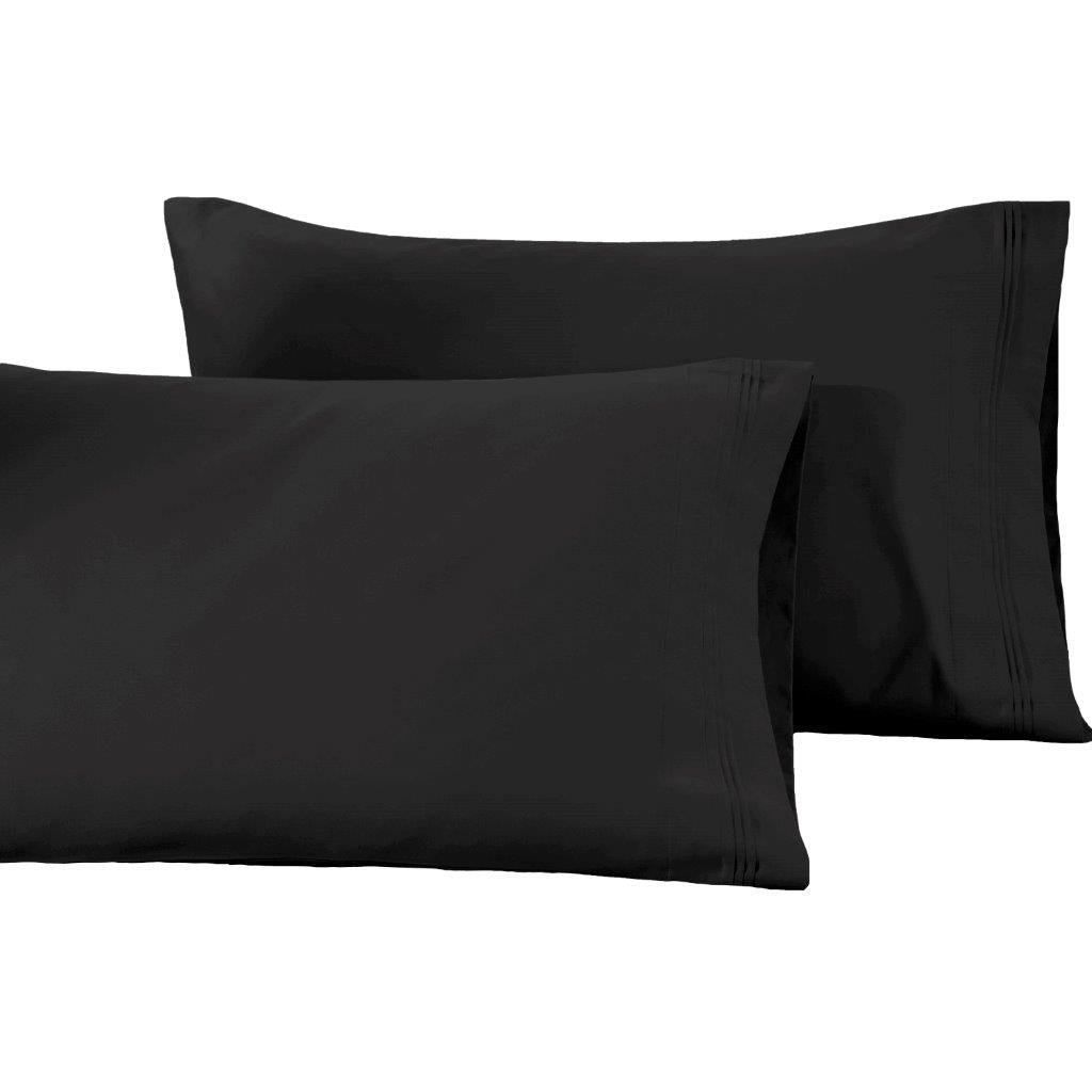 Luxury 1500 Thread Count Egyptian Cotton Pillowcase Set - 2 Piece, Ultra Soft & Breathable for Better Sleep - Perfect for Bedroom, Hotel, or Gift