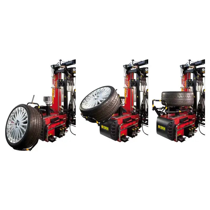 Corghi AM28 Touchless Tire Changer with Pneumatic Wheel Clamping System - Professional Auto Repair Shop Equipment for Efficient Tire Mounting & Demounting
