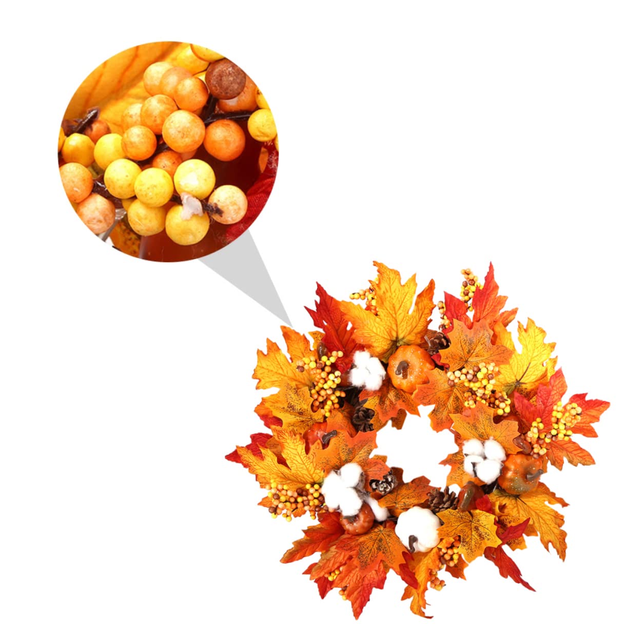 COHEALI Elegant Floral Wreath for Windows - Halloween & Christmas Decorations | Seasonal Home Decor for Doors, Weddings, Thanksgiving & Festive Celebrations