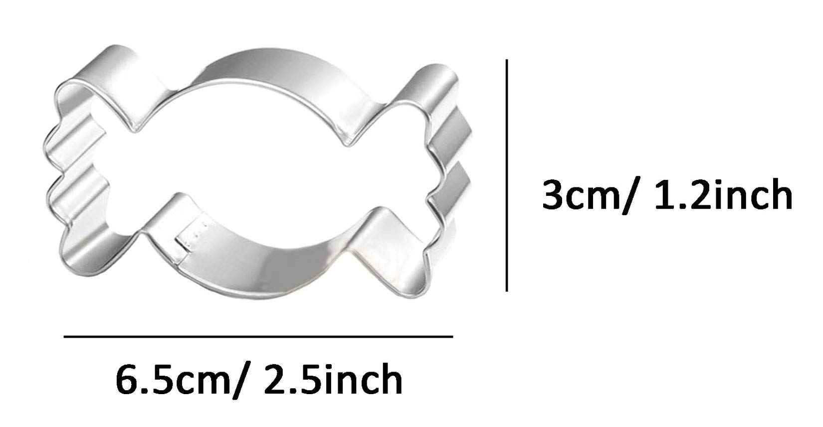 Premium Stainless Steel Cookie Cutter Set for Baking - 3.5 Inch Round, Heart, Star Shapes - Perfect for Christmas Cookies, Gingerbread, Fondant, DIY Decorations - Dishwasher Safe & Rustproof Baking Tools