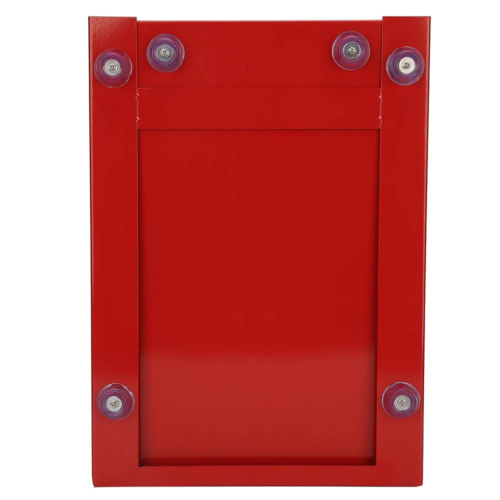 Premium Coffee Ground Box with Knock Drawer - Durable Coffee Accessory for Baristas & Coffee Shops - Perfect for Espresso Grounds Disposal & Milk Tea Brewing (Red)