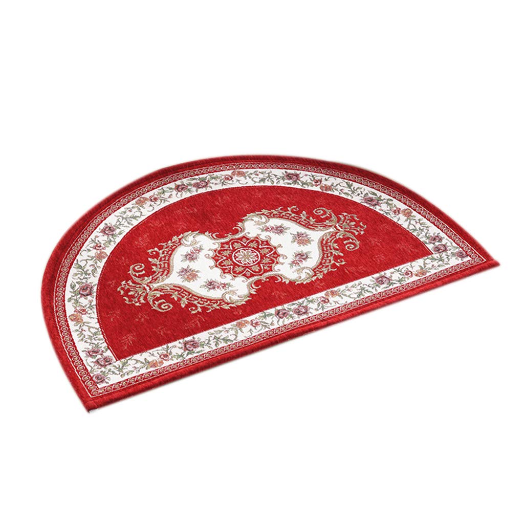 Non-Slip Absorbent Semi-Circular Bathroom Floor Mat - 24x35 Inch Waterproof Door Mat for Bathroom, Bedroom & Entryway - Perfect for Wet Areas, Shower Exit & High Traffic Zones