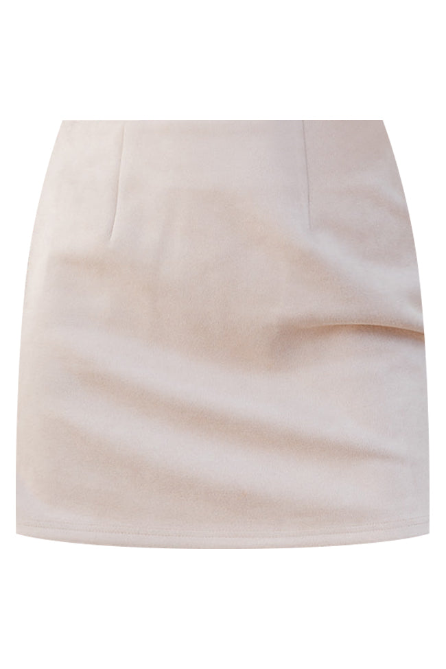 One More Minute Mocha Suede Skort - Women's Stretchy High Waist Tennis Skirt with Pockets | Perfect for Golf, Yoga & Casual Wear | Final Sale