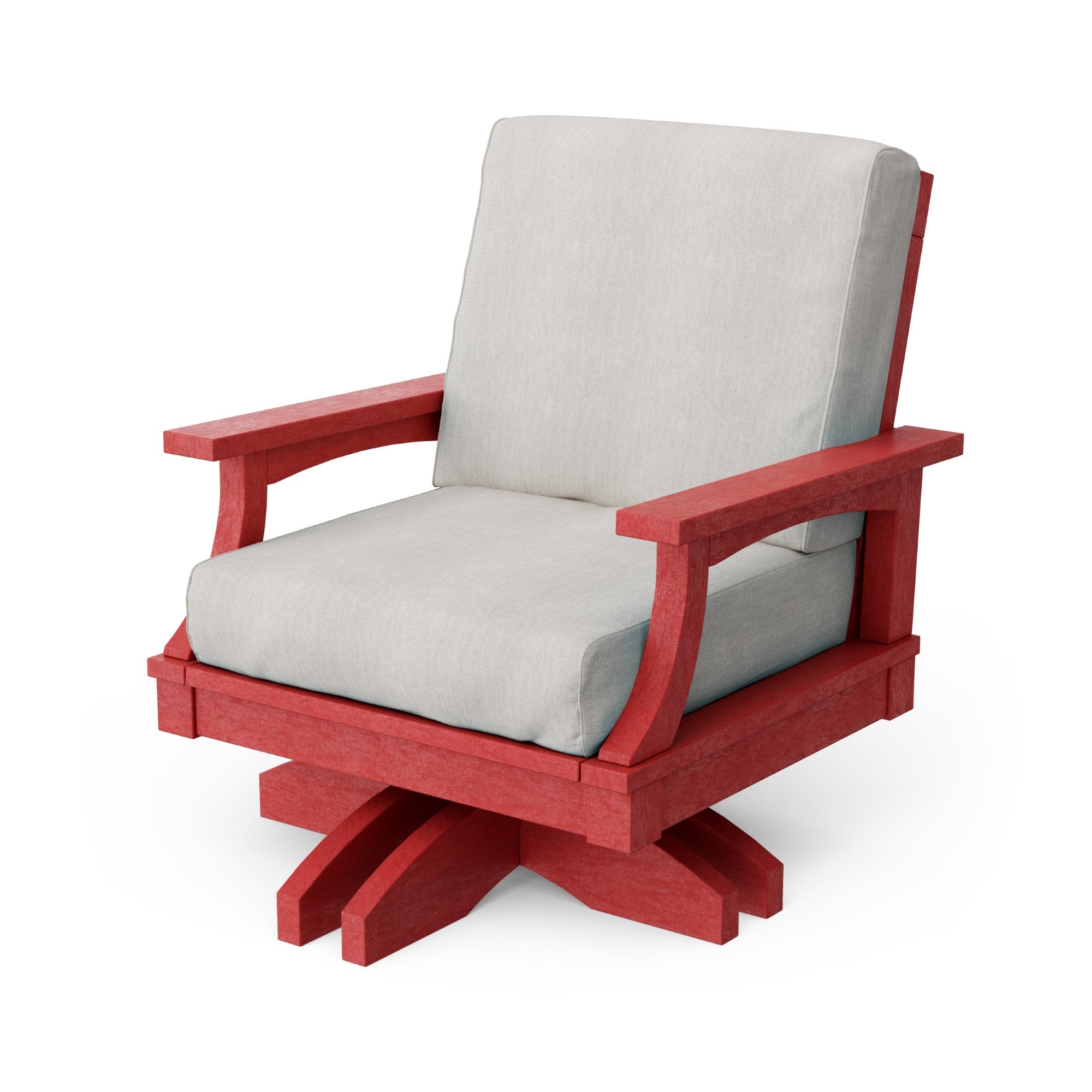 Heritage Deep Seating Swivel Chair - 360° Rotating Patio Lounge Chair with Cushions, Weather-Resistant Outdoor Furniture for Garden, Poolside & Backyard Relaxation