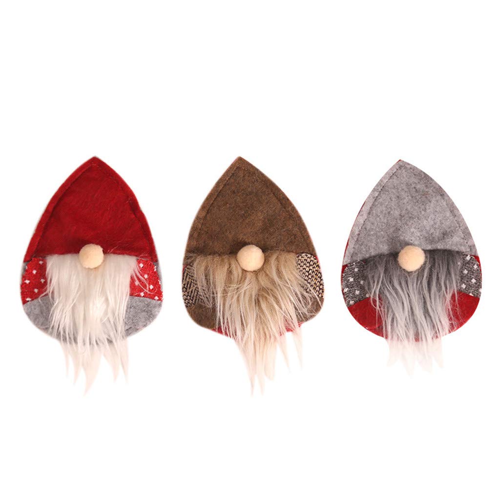 Christmas Tableware Set for 4 - Faceless Santa Holder & Pocket Santa Bag - Holiday Dinnerware for Festive Dining Decor - Perfect for Christmas Parties, Family Gatherings & Home Decor