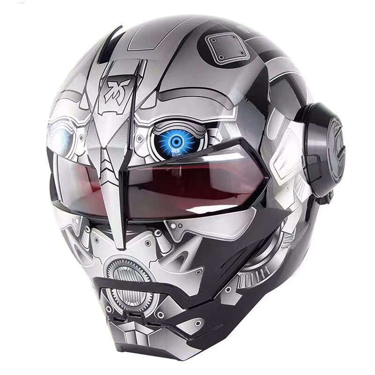 Predator Motorcycle Helmet DOT Certified - Full Face Flip Open for Riding & Cosplay