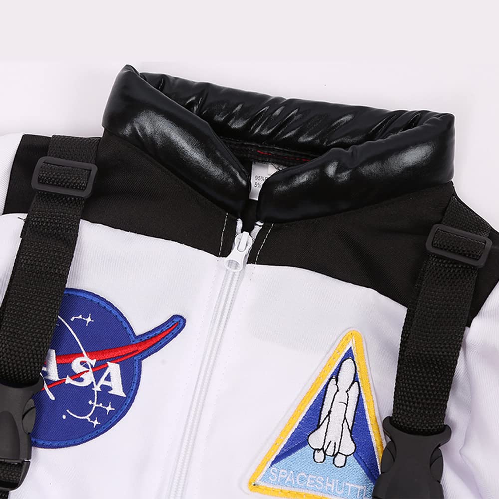 NASA Astronaut Costume for Kids - Space Jumpsuit for Boys & Girls | Halloween Dress Up, Birthday Party, Cosplay & Pretend Play