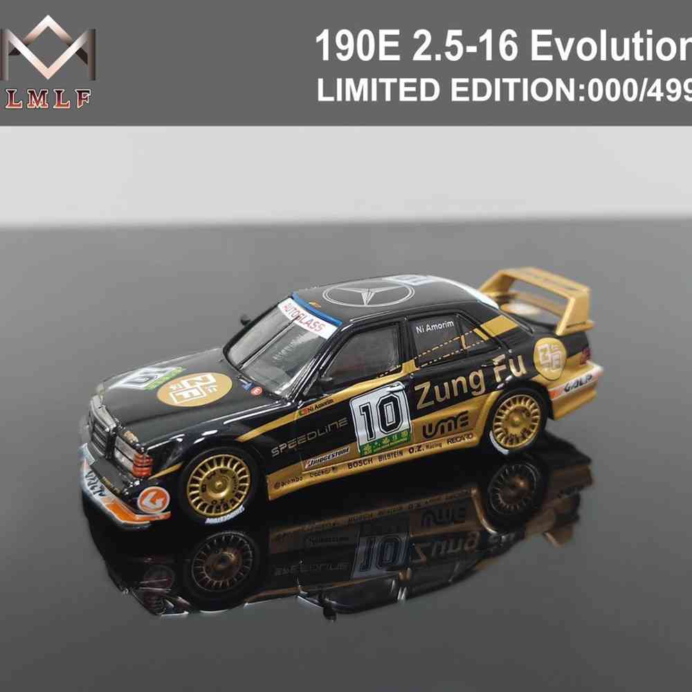 1:64 Mercedes Benz 190E 2.5 16 EVO2 DTM Racing Diecast Model Car - Collectible Miniature Toy for Adults, Perfect Gift for Car Enthusiasts - Display on Desk, Shelf, or Racing Diorama