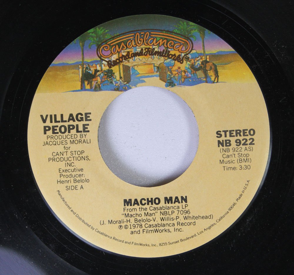Village People - Macho Man / Key West 45 RPM Vinyl Record - Classic Disco Music for Parties, DJ Sets & Collectors