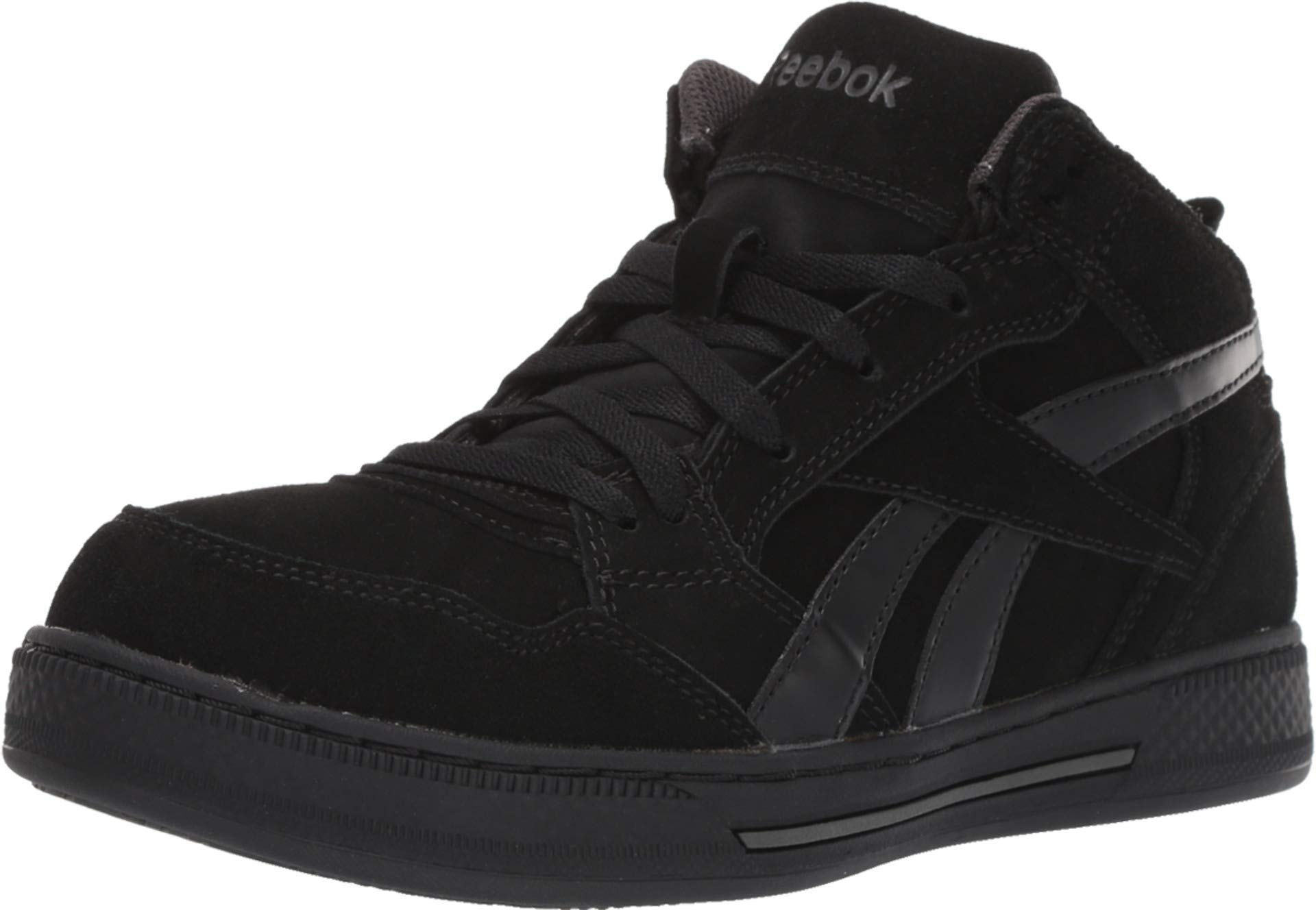 Reebok Women's Work Shoes - Safety Comp Toe Skate Shoes for Women, Black, Size 10.5 Medium - Non-Slip Work Boots for Construction, Warehouse & Outdoor Jobs