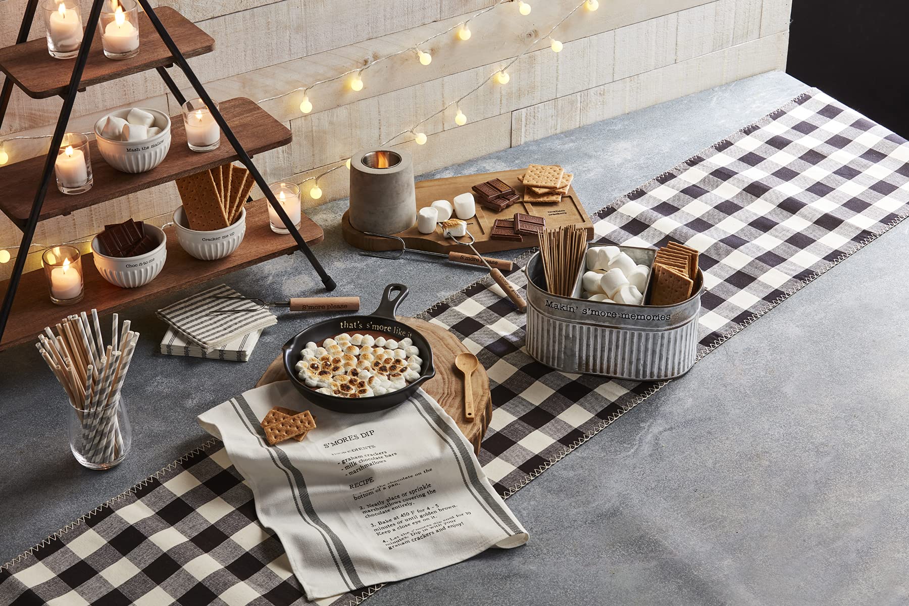 Mud Pie S'More Roasting Maker Board Set - 8.5