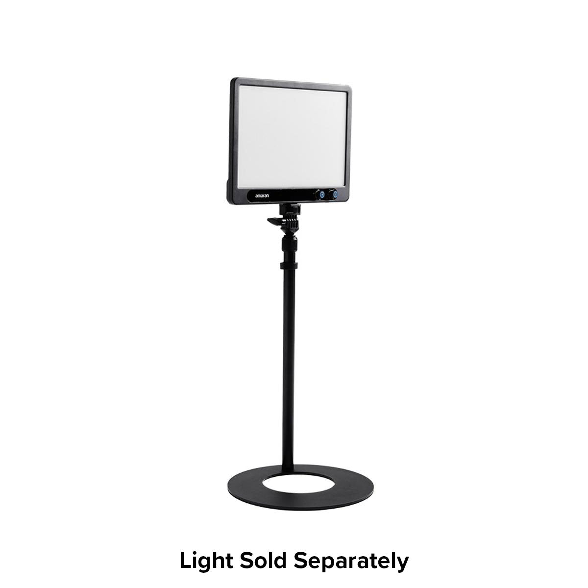 Amaran Base Light Stand (Black) - Professional Photography & Video Lighting Stand for Studio, YouTube, TikTok - Durable & Adjustable for Perfect Lighting Setup