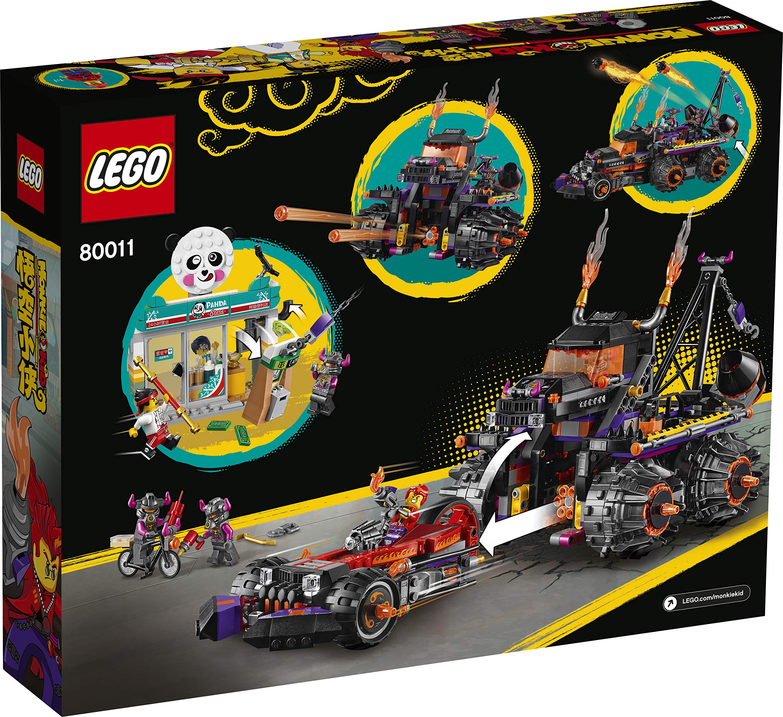 LEGO Monkie Kid Red Son's Inferno Truck 80011 Building Toy Set - Creative Construction Kit for Kids & Collectors | Perfect for Playtime, Display & Gifts