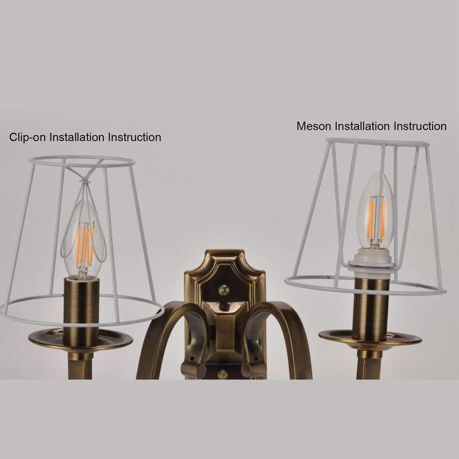3PCS E14 Fabric Lamp Shades for Ceiling Lights, Table Lamps & Wall Lights - Soft Lighting for Living Room, Bedroom & Home Decor