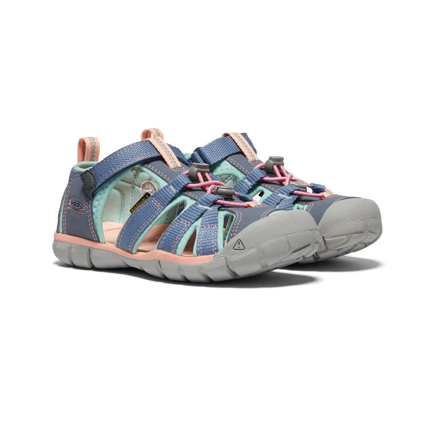 Youth Seacamp II CNX Flint Stone/Ocean Wave - Durable Kids Water Shoes for Beach, Pool & Outdoor Activities