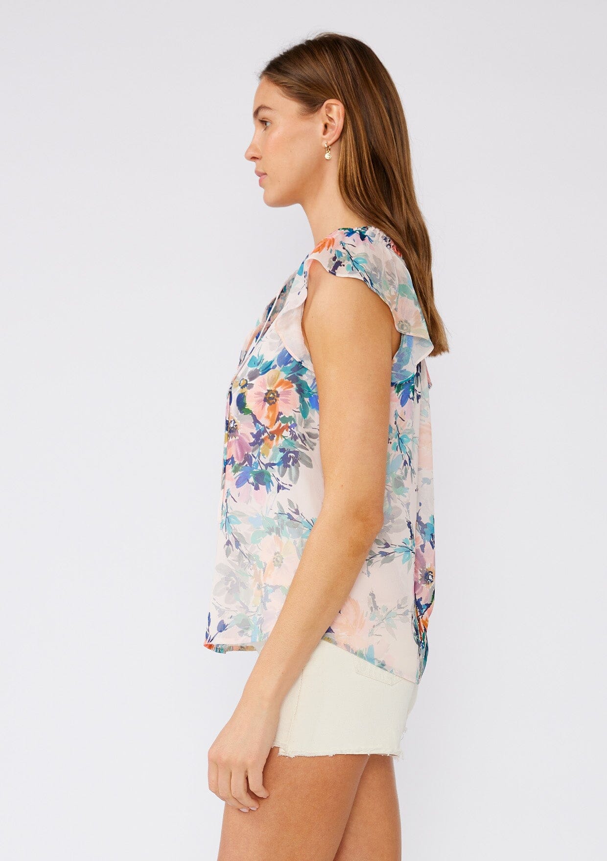 Dacia Floral Print Women's Tops - Stylish Blouse for Casual Wear, Office & Summer Outfits