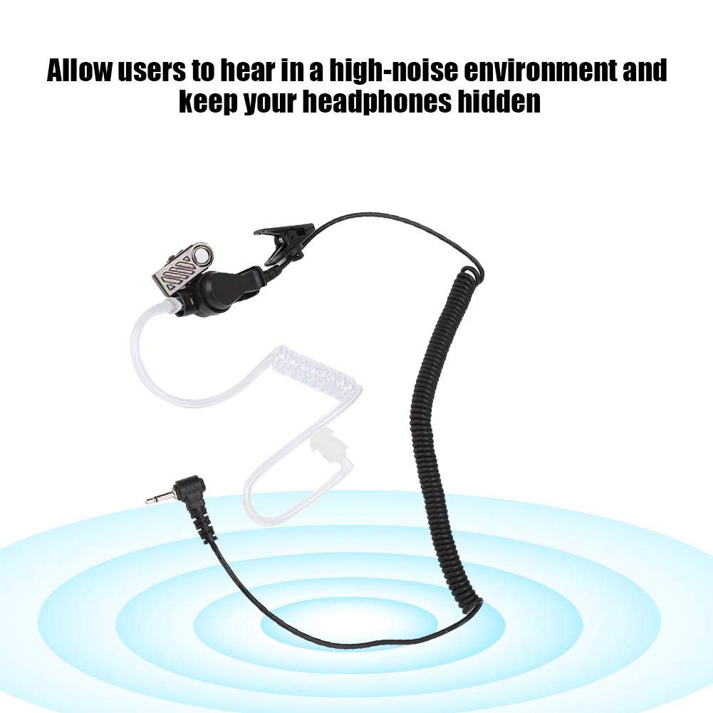 2.5mm Air Tube Earphone with Noise Canceling - Sensitive Acoustic Sound Tube Headphones for Walkie Talkie Radio | Perfect for Outdoor Activities, Security Work & Communication