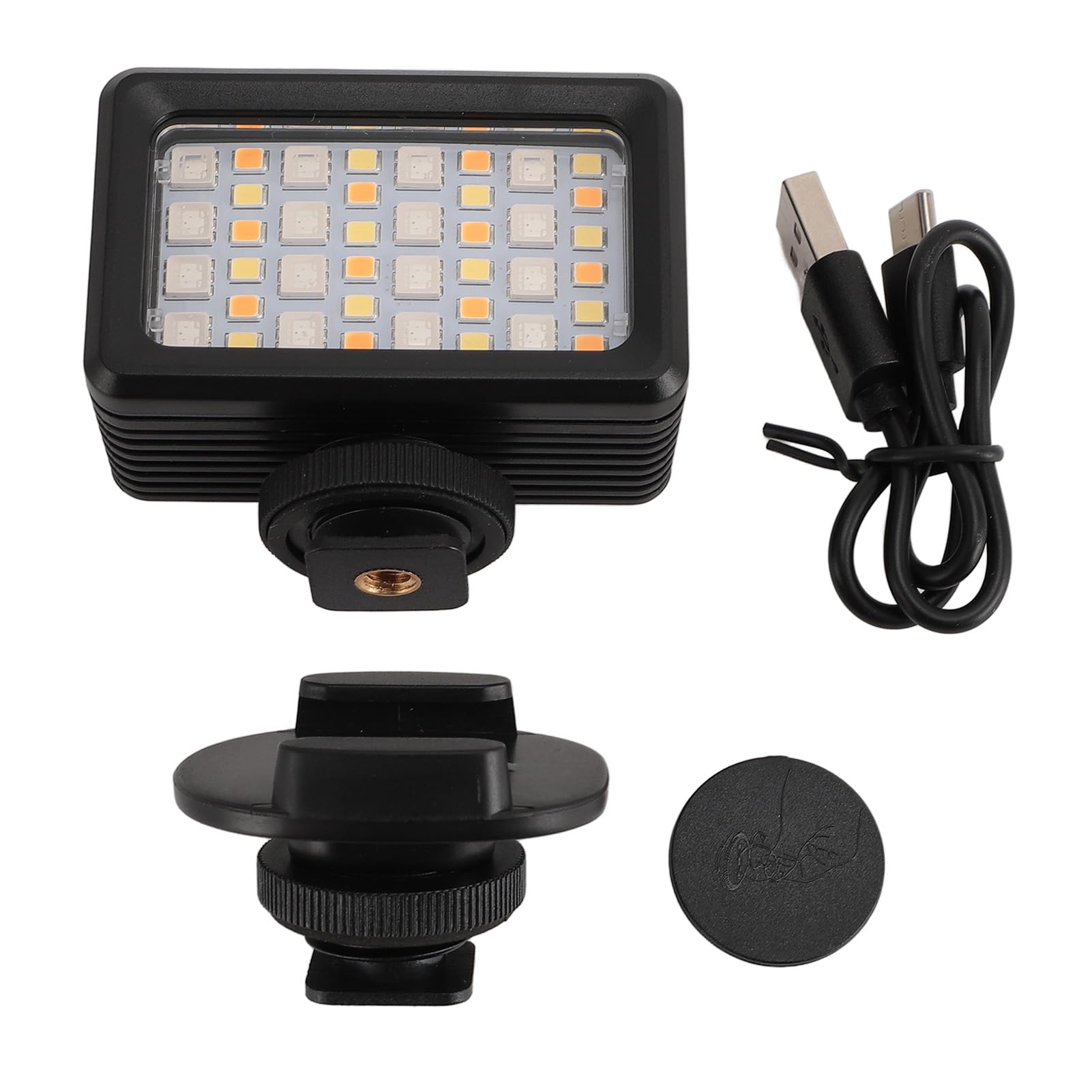 40m RGB Video Light with 3 Lighting Modes | 40 LED Beads 2500-9000K Adjustable | Portable Camera Light for Live Streaming, Photography & Diving | Perfect for YouTube, TikTok & Underwater Videography