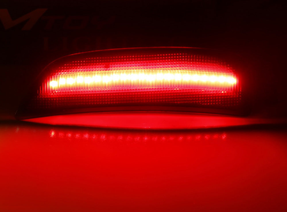 16+ Fiat 124 Spider Abarth Clear Lens Red LED Side Marker Lights - Waterproof DRL Replacement for Enhanced Visibility & Safety | Perfect for Night Driving, Car Shows & Custom Builds