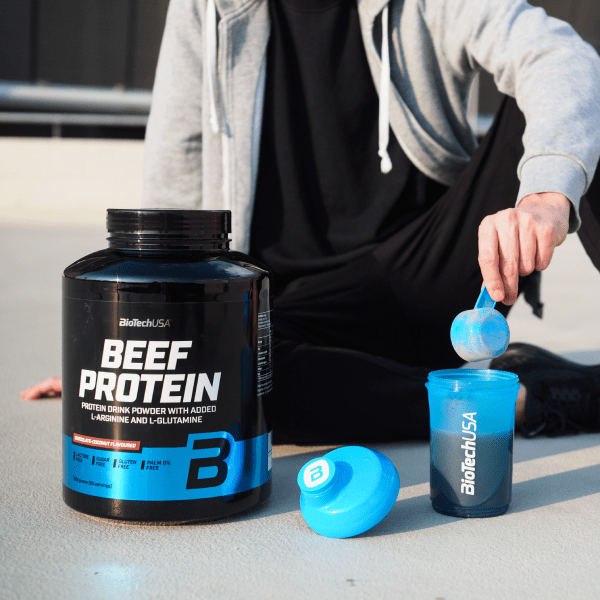 BioTechUSA Beef Protein Powder 1.8kg (60 Servings) - Grass-Fed Whey Protein Isolate for Muscle Growth & Recovery - Ideal for Bodybuilding, Fitness & Post-Workout Nutrition