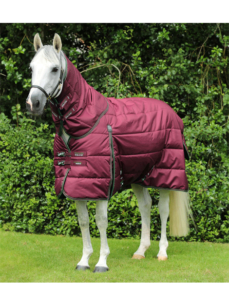 Premier Equine Hydra 350g Stable Rug with Neck Cover - Heavyweight Horse Blanket for Winter Warmth & Stable Comfort