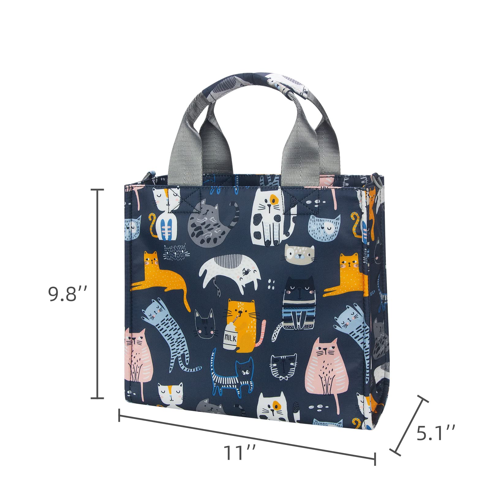 **Waterproof Small Diaper Bag for Travel - Multi-Function Mini Tote & Crossbody Purse (Cat Paradise Design) - Perfect for Baby Essentials, Day Trips & On-the-Go Moms**