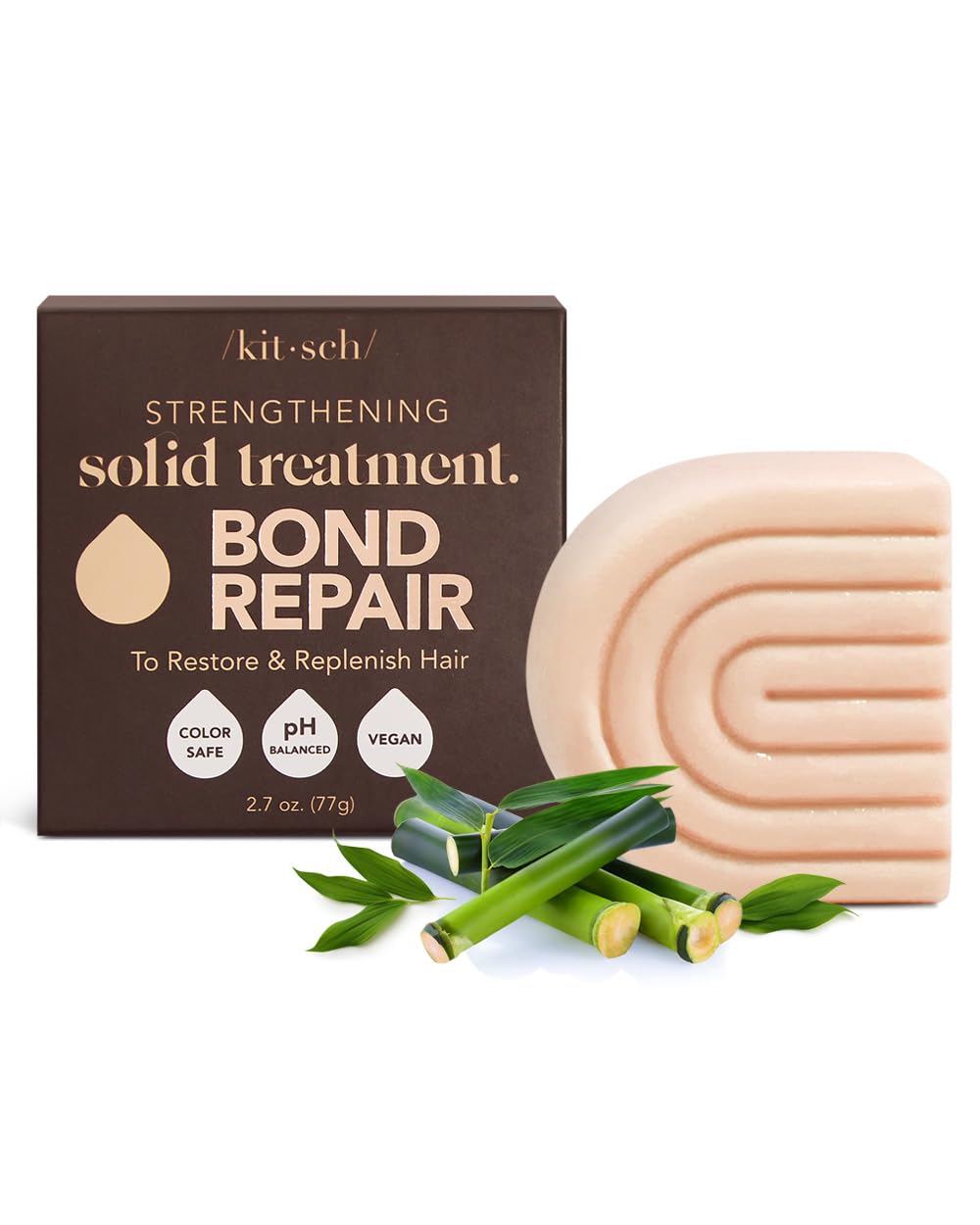 Kitsch Strengthening Hair Treatment - Bond Repair & Restoration for Damaged Hair (2.7oz) | Deep Conditioning for Color-Treated, Bleached & Chemically Processed Hair