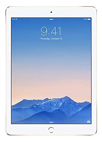 Apple iPad Air 2 32GB Wi-Fi + Cellular Unlocked Gold (Renewed) - Lightweight Tablet for Work, Travel & Entertainment