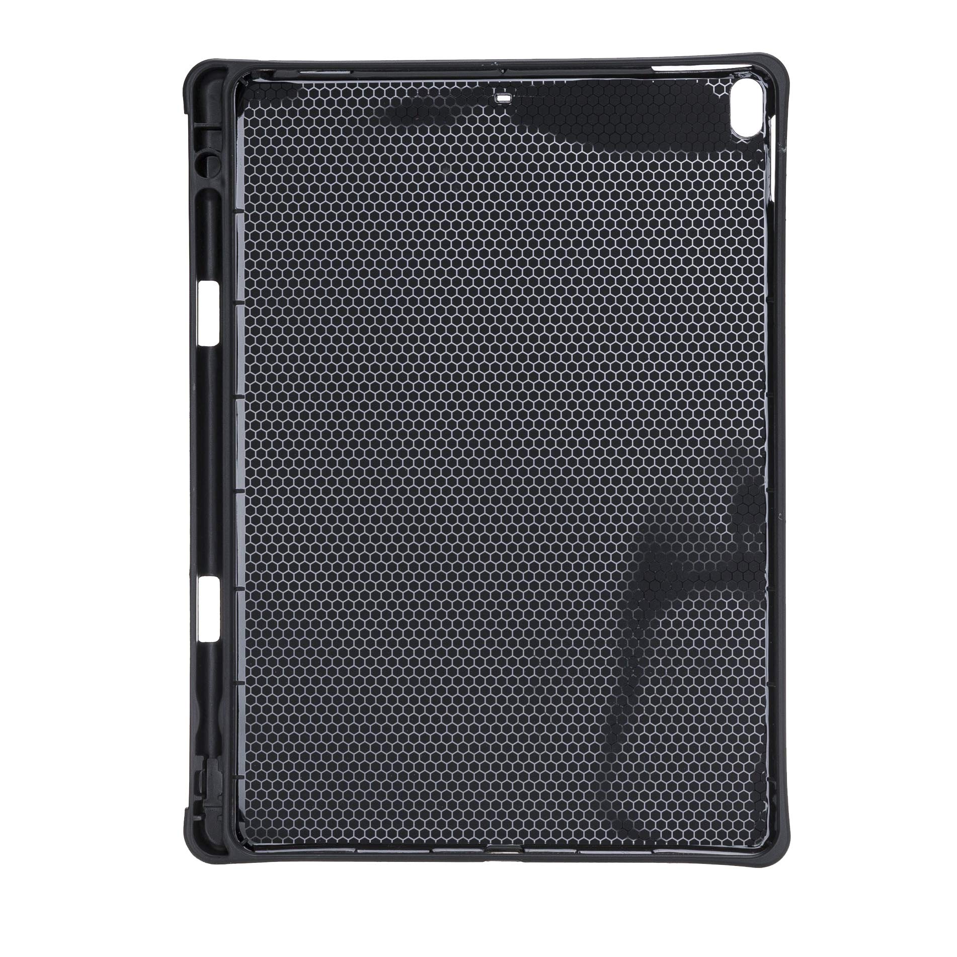 Venito Parma Genuine Leather iPad Case - Compatible with iPad Air 10.5 (3rd Gen 2019) & iPad Pro 10.5 (2nd Gen 2017) - Handmade Folio Stand Cover with Card Slots - Rustic Black - Perfect for Work, Travel & Daily Use