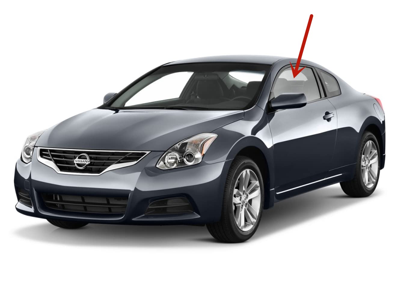 Nissan Altima 2 Door Coupe Driver Side Window Glass Replacement (2008-2013) - Left Side Door Glass Compatible with Altima Coupe Models - Perfect for Window Repair & Auto Glass Replacement