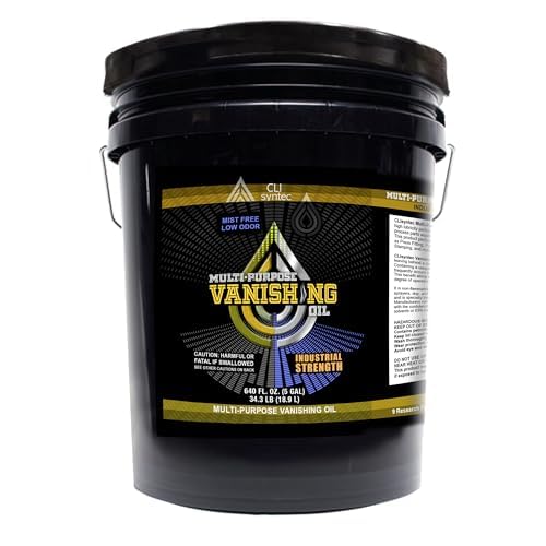 Premium Vanishing Oil (5 Gallon) - High-Performance Multi-Purpose Lubricant for Metal Drawing, Forming & Stamping | Ideal for Automotive, Industrial & DIY Metalworking Projects