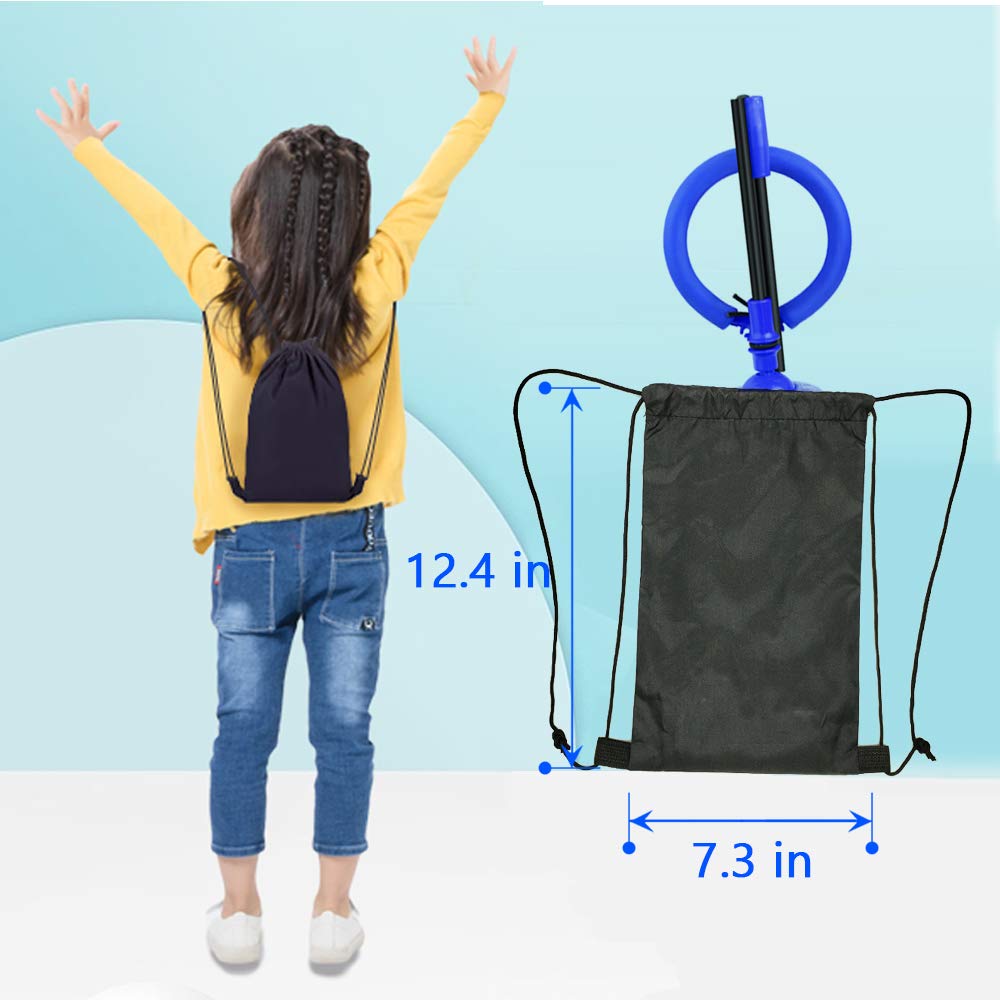Skip It Ball - Foldable Ankle Skip It Toy with Backpack | Colorful Flash Jump Rope for Kids Fitness & Outdoor Play | Perfect for Backyard Games, School Recess & Exercise Fun