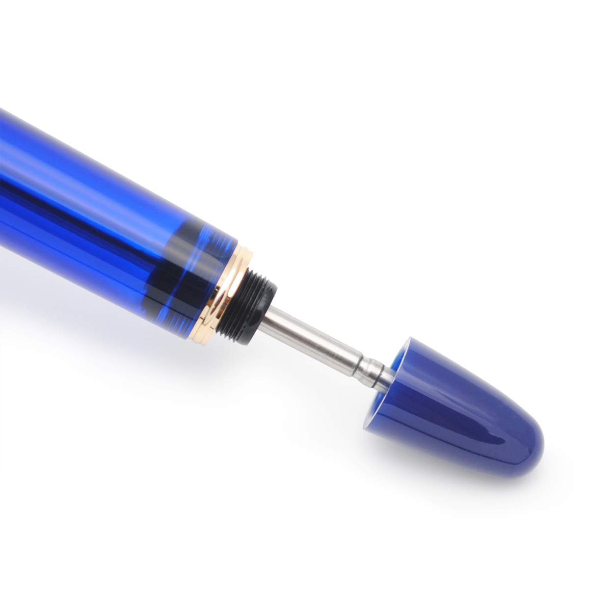 Original Vacuum Filling Fountain Pen - Royal Blue 0.5mm Fine Nib for Office & Calligraphy