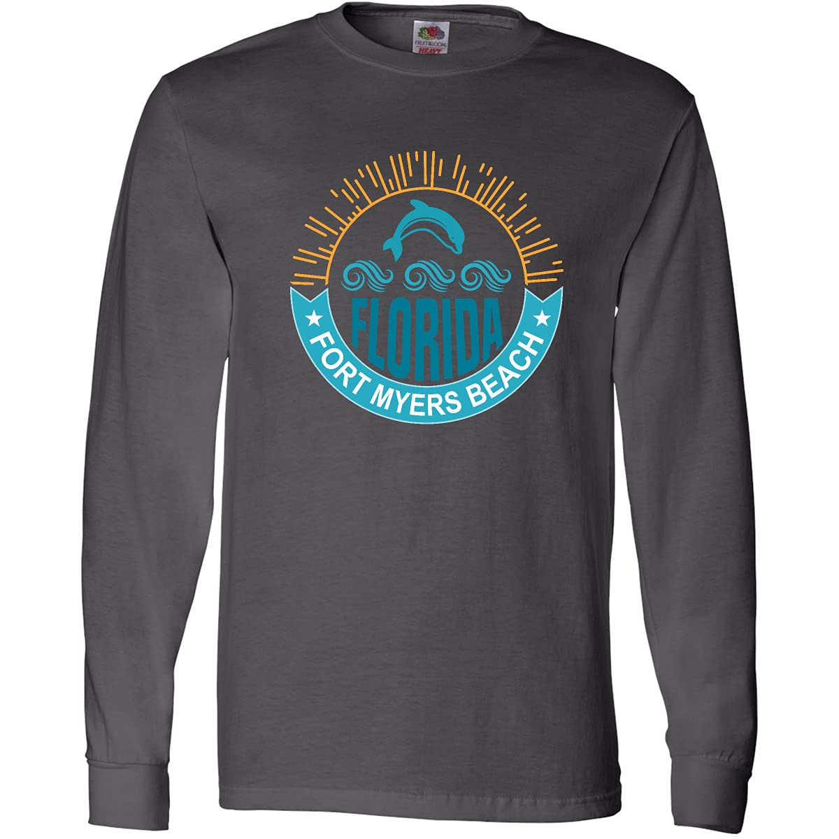Inktastic Fort Myers Beach Florida Vacation Long Sleeve T-Shirt for Men & Women - Comfortable Casual Travel Shirt for Beach Trips & Coastal Getaways