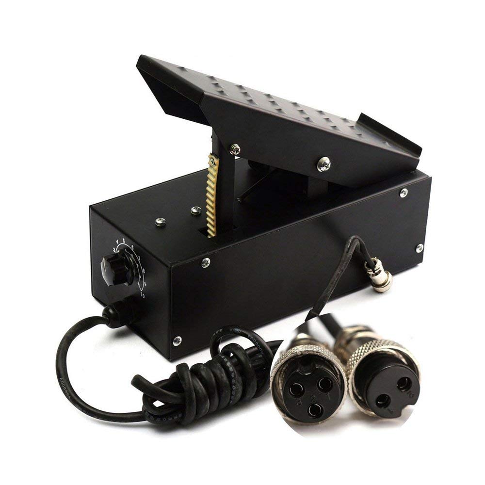 2/3 Pin Amperage Control Foot Pedal for TIG Welder & Plasma Cutter - Precise Power Adjustment for Welding & Metal Cutting Projects (Workshop, DIY, Industrial Use)